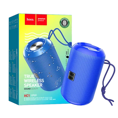 hoco. Zvučnik bežični, Hoco HC1, Bluetooth, 1200mAh, 5W, IPX5 - HC1 Blue