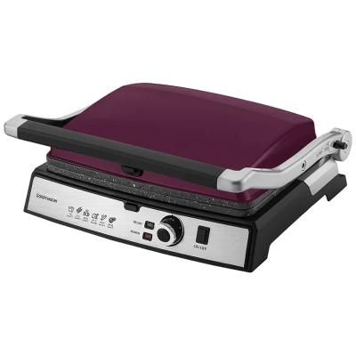 Goldmaster Grill kontaktni, granitni premaz, otvaranja za 180°, 2000W - GM-7450M Tostmix - Purple