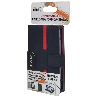 MeanIT Torbica/stalak, univerzalna, preklopna, 4-4.5",crno/crvena - TUS4