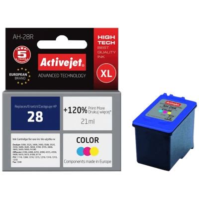 Activejet Tinta za printer, boje, zapremina 21 ml. - HP 28 C8728A; AH-28R