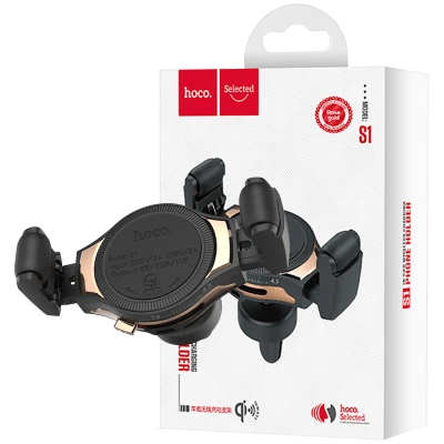 hoco. Auto punjač, bežični, za smartphone, USB, 5 V / 10 W - S1 Selected