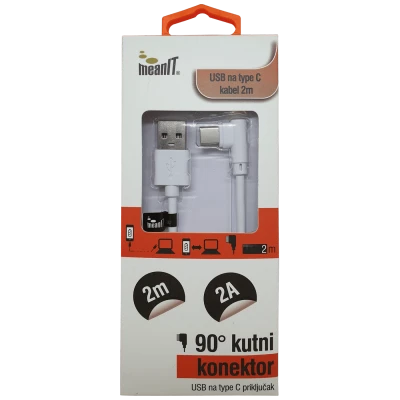 MeanIT USB kabl za smartphone, USB / USB C, 2A - KABEL ZA SMARTPHONE