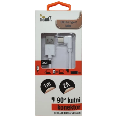 MeanIT USB kabl za smartphone, USB / USB C, 1 met - KMUSBC1