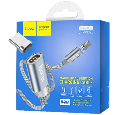 hoco. USB kabl za smartphone, metal magnetic, type C, 2.0 A - U40A Magnetic type C