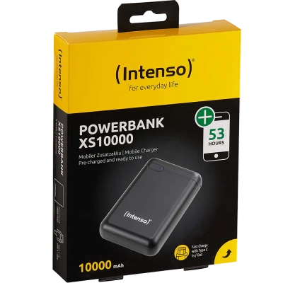 (Intenso) Prijenosni punjač za mobitele i tablete 10000mAh - POWERBANK XS10000 black