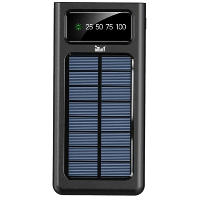 MeanIT Punjač prijenosni za mobitele + svjetiljka,solarni, 10000mAh - P1
