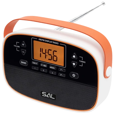 SAL Radio prijemnik, AM / FM, alarm, LCD zaslon - RPR4LCD