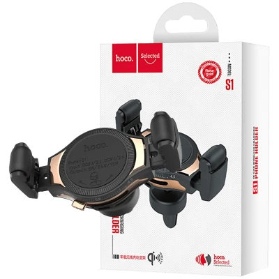 hoco. Auto punjač, bežični, za smartphone, USB, 5 V / 10 W - S1 Selected