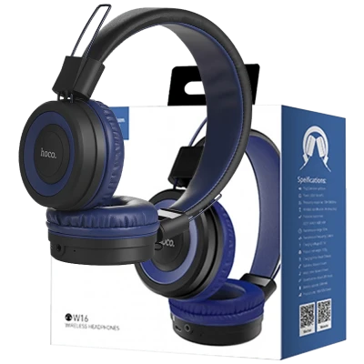 hoco. Slušalice bežične / žične, Bluetooth/ 3.5 mm,  plava - W16 Cool motion Blue