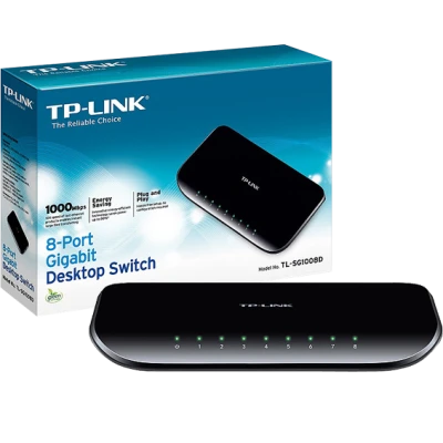 TP-LINK 8-Portni desktop switch, 5 x 10/100/1000 - TL-SG1008D