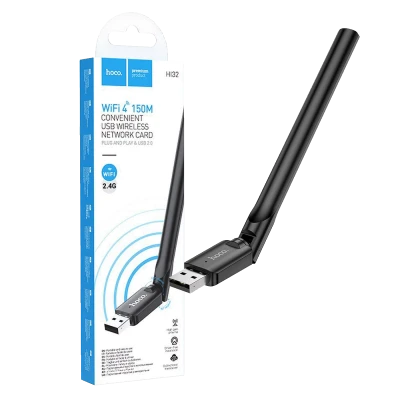 hoco. Wi-Fi mrežna kartica, USB, 5 dB, 150 Mbps - HI32 WiFi4 USB