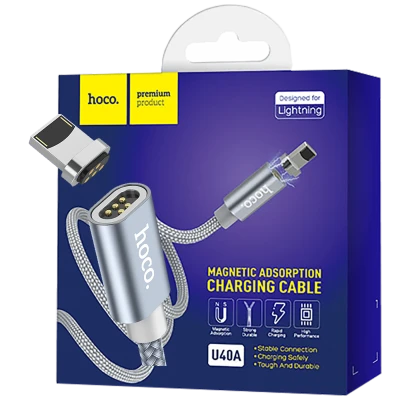 hoco. USB kabl za iPhone, metal magnetic, Lightning, 2.0 A - U40A Magnetic Lightning