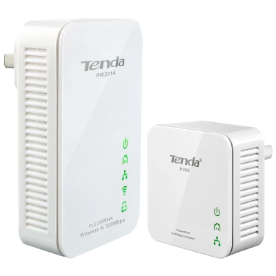 Tenda Mrežna strujna utičnica, set, 200/300Mbps, LAN/WiFi - NT-PW201A+P200