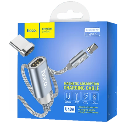 hoco. USB kabl za smartphone, metal magnetic, type C, 2.0 A - U40A Magnetic type C