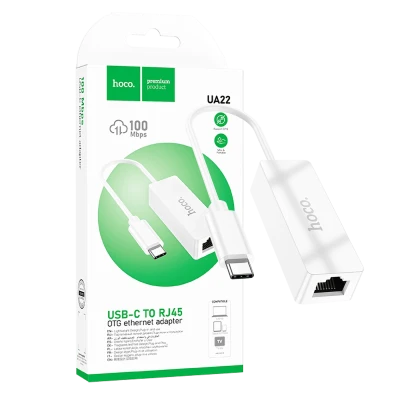 hoco. Adapter USB type C na LAN - UA22 type C