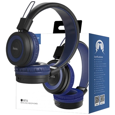 hoco. Slušalice bežične / žične, Bluetooth/ 3.5 mm,  plava - W16 Cool motion Blue