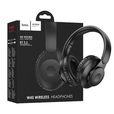 hoco. Slušalice bežične, Bluetooth - W45 Enjoy, Black