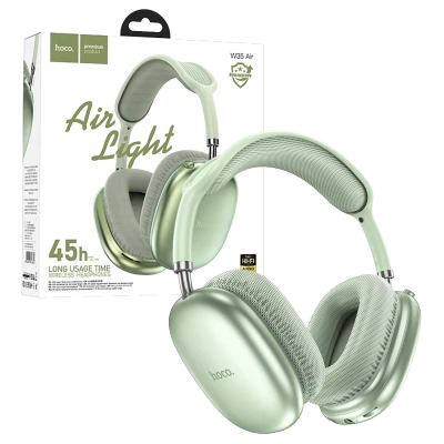 hoco. Slušalice bežične sa mikrofonom, Bluetooth, zelena - W35 Air Triumph Green