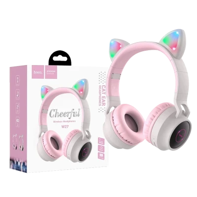 hoco. Slušalice bežične, Bluetooth - W27 Cat Ear Gray