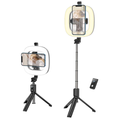 hoco. Držač za smartphone sa svjetlom, 4.7 - 6.5", Bluetooth - LV03 Plus Showfull