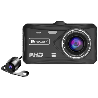 Tracer Auto kamera, 2x 2 Mpx, 4" LCD, FullHD, microSD, G-senzor - 4TS FHD CRUX DASH CAM