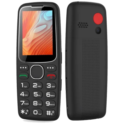 MeanIT Telefon mobilni, 2.4" zaslon, SOS tipka, crni - Senior 10 Plus, Crni