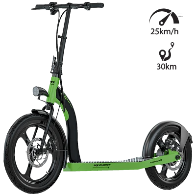 MS Energy Električni Romobil, 20/16" točkovi, 25 km/h, Domet do 30 km - r10  black / green