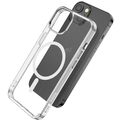 hoco. Maska za iPhone 14, magnetic, transparent - Phone case iP14