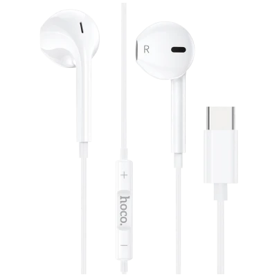 hoco. Slušalice sa mikrofonom, type C, 1.2 met. - M80 Original series, type C, White