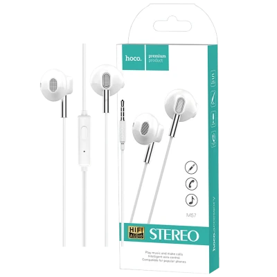 hoco. Slušalice sa mikrofonom, 3.5 mm,dužina kabela 1.2 met,bijela - M57 Sky sound, White