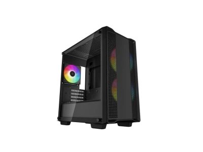 DeepCool Case CC360 ARGBmATX, mini-itx, 3x 120mm fanstempered glass