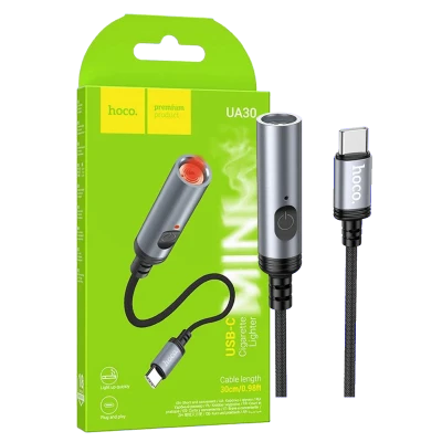 hoco. Upaljač sa USB type C kabelom - UA30 type C