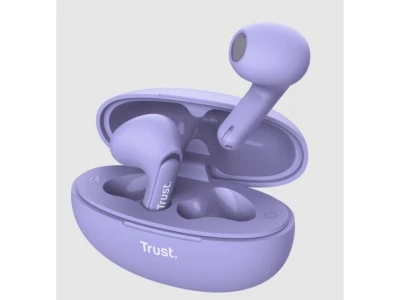 Trust Yavi wireless bluetoothENC slušalice, ljubičaste