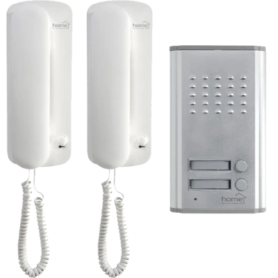 home Interfon žični sa dvije unutarnje jedinice, elek.otvaranje  - DP 012