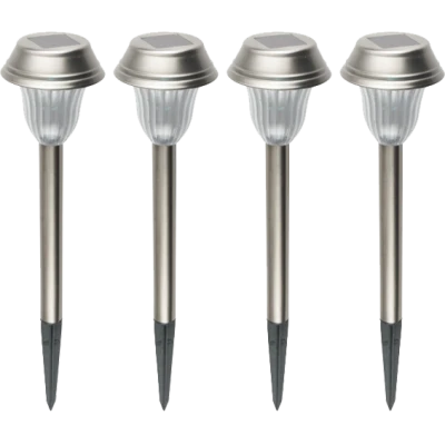 home Solarna vrtna LED lampa, metalna, set 4 komada, 200 mAh - MX 807/4