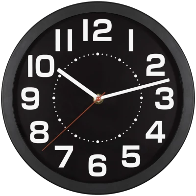 home Zidni sat Home AWC250BK, staklena prednja strana