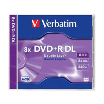 DVD+R DL, VERBATIM,8,5 GB,8X,MATT SILVER JC