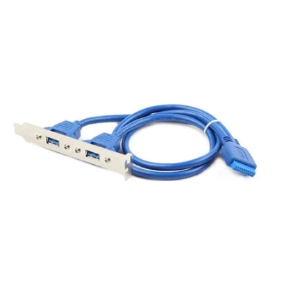 USB 3.0 dual port GEMBIRD CC-USB3-RECEPTACLE, 2x USB3.0, 20pin konektor za MBO