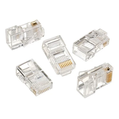 UTP konektor GEMBIRD RJ45, cat.5 8P8C, 30u gold plated, LC-8P8C-001
