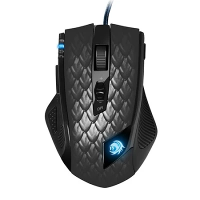 Miš SHARKOON gaming Drakonia Mouse LAS U, laserski, black, 8200 dpi, 11 buttons, USB