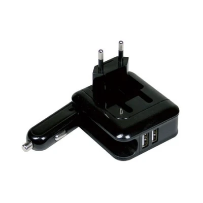 MEDIACOM Punjač Dual + auto punjač - M-USBCHCC2