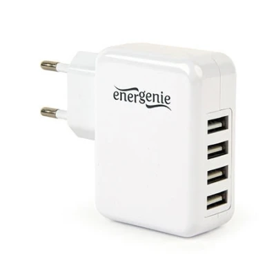 USB univerzalni strujni punjač GEMBIRD, 4-port, 5V, 3,1A, EG-U4AC-02, white