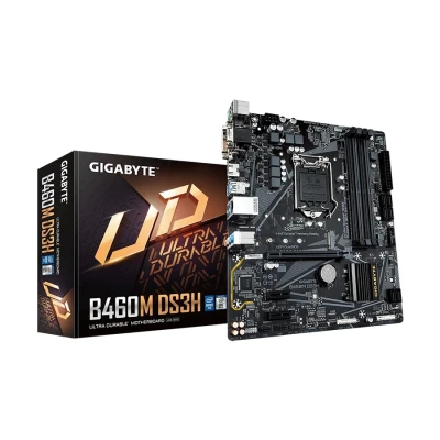 GIGABYTE MB B460M DS3H GA1200/Intel/B460/Micro ATX/M.2/SATA 6GB/s/USB 3.2 Gen 1/ HDMI/Intel 802.11ac/Motherboard)