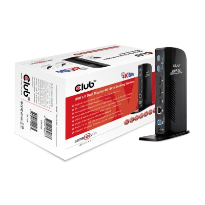 Docking station Club 3D USB 3.1 GEN 1 DUAL DISPLAY 4K 60HZ DOCKING STATION CSV-1460