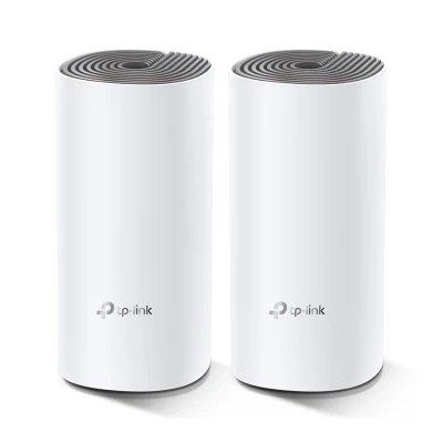 Access Point TP-Link AC1200 Whole-Home Mesh Wi-Fi System, 300Mbps at 2.4GHz, 2 10/100Mbps Ports, 2 internal antennas,MU-MIMO, DECO-E4(2-PACK)