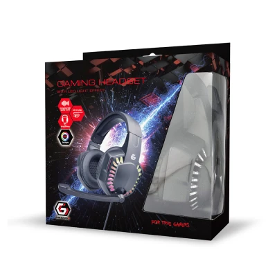 Slušalice sa mikrofonom GEMBIRD gaming RGB, volume control, matte black, PC, PS4, GHS-06