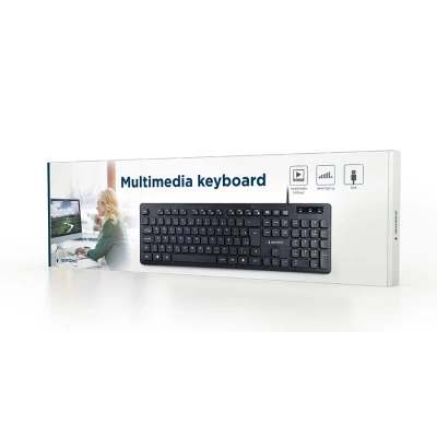 Tastaturas GEMBIRD Multimedia chocolate, KB-MCH-04 USB, USA layout