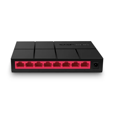 SWITCH MERCUSYS 8 port 10/100/1000M mini Desktop, 8 10/100/1000M RJ45 Ports, Desktop, Plastic case, MS108G, 2Y