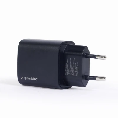 USB punjač Type-C fast charger, 18 W, black GEMBIRD, TA-UQC3-03