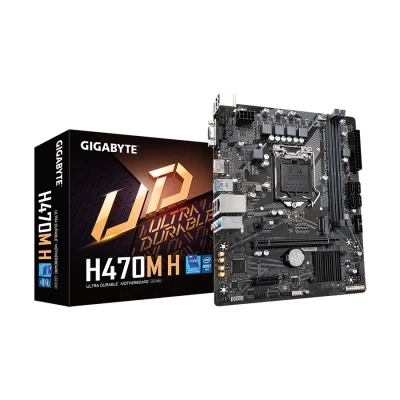 Gigabyte MB H470M H 1.0 LGA1200; 2xDDR4;M.2, 4xSATA VGA, HDMI; 6xUSB; mATX;